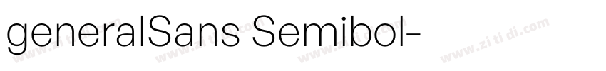 generalSans Semibol字体转换